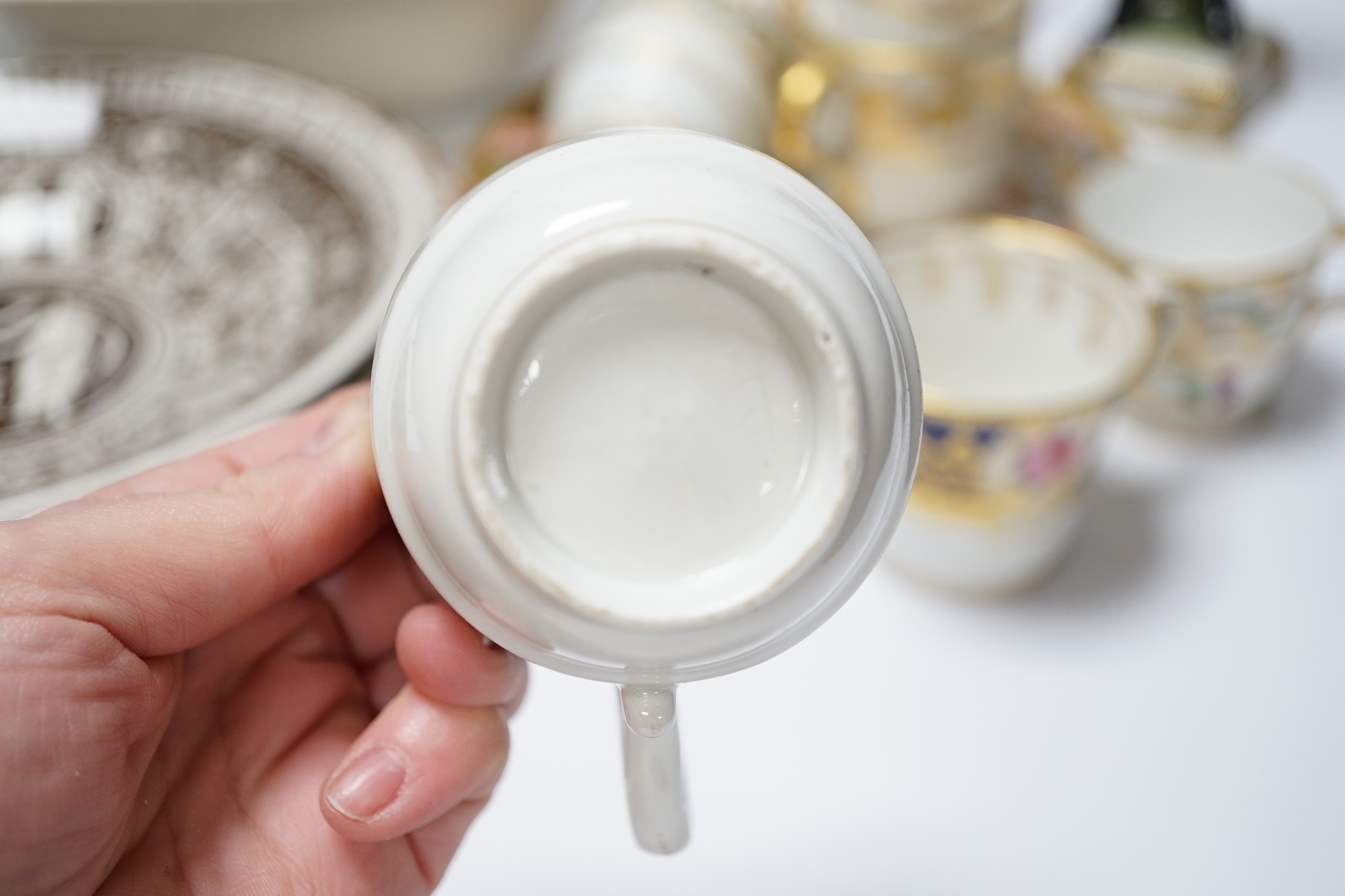 A group of Copeland Spode classical printed dishes and sundry ceramics including Staffordshire